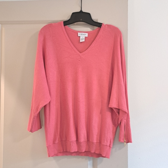 Carmen by Carmen Marc Valvo Sweater Size M - Picture 6 of 6